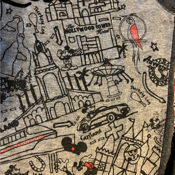 Disney Gray Raglan Sweatshirt with Vintage Design - Picture 3 of 7